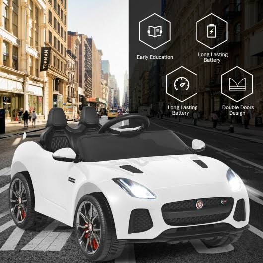 White Licensed Kids Ride on Car C3170