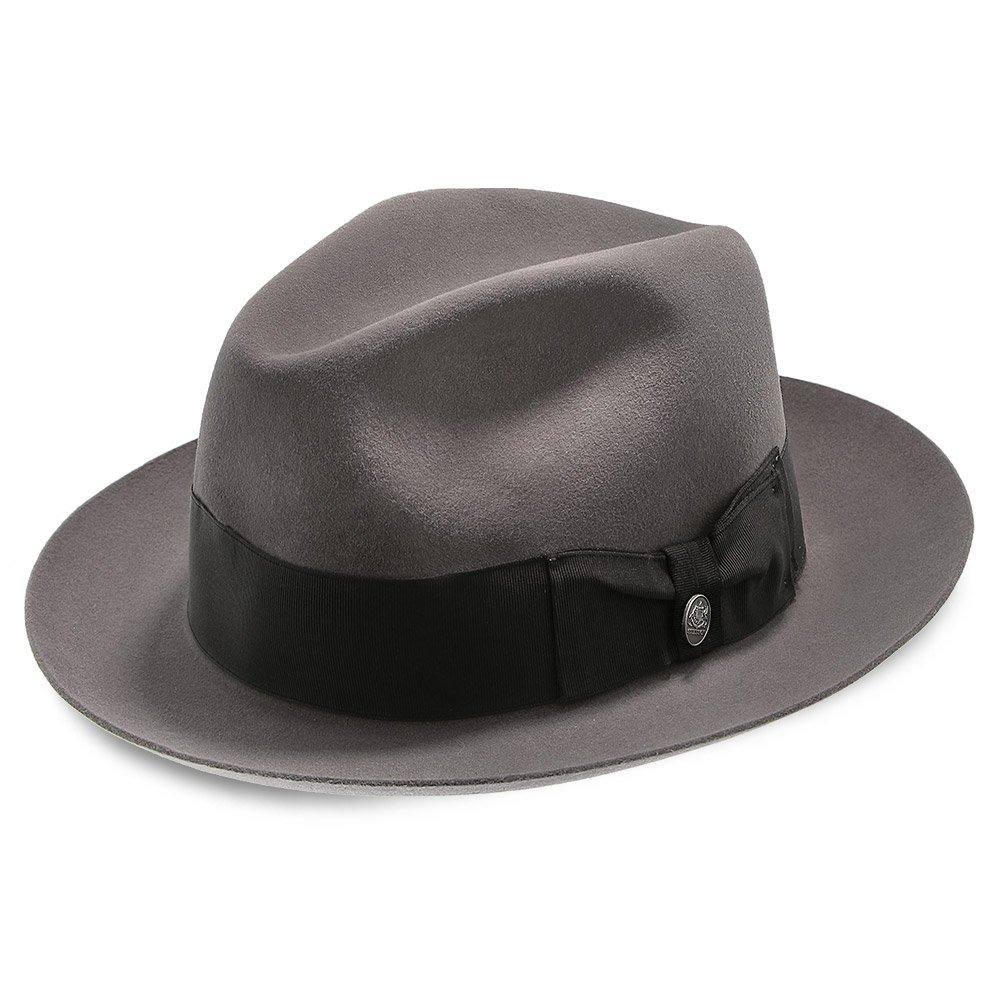 Gray Fur Felt Fedora Hat Q62036