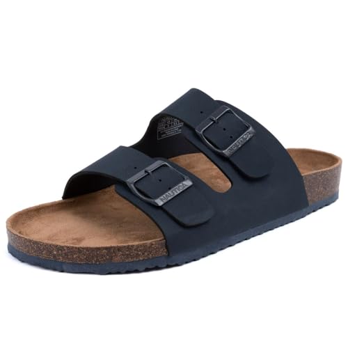 Men's Sandals with Adjustable Buckle Straps and Cork Footbed L835