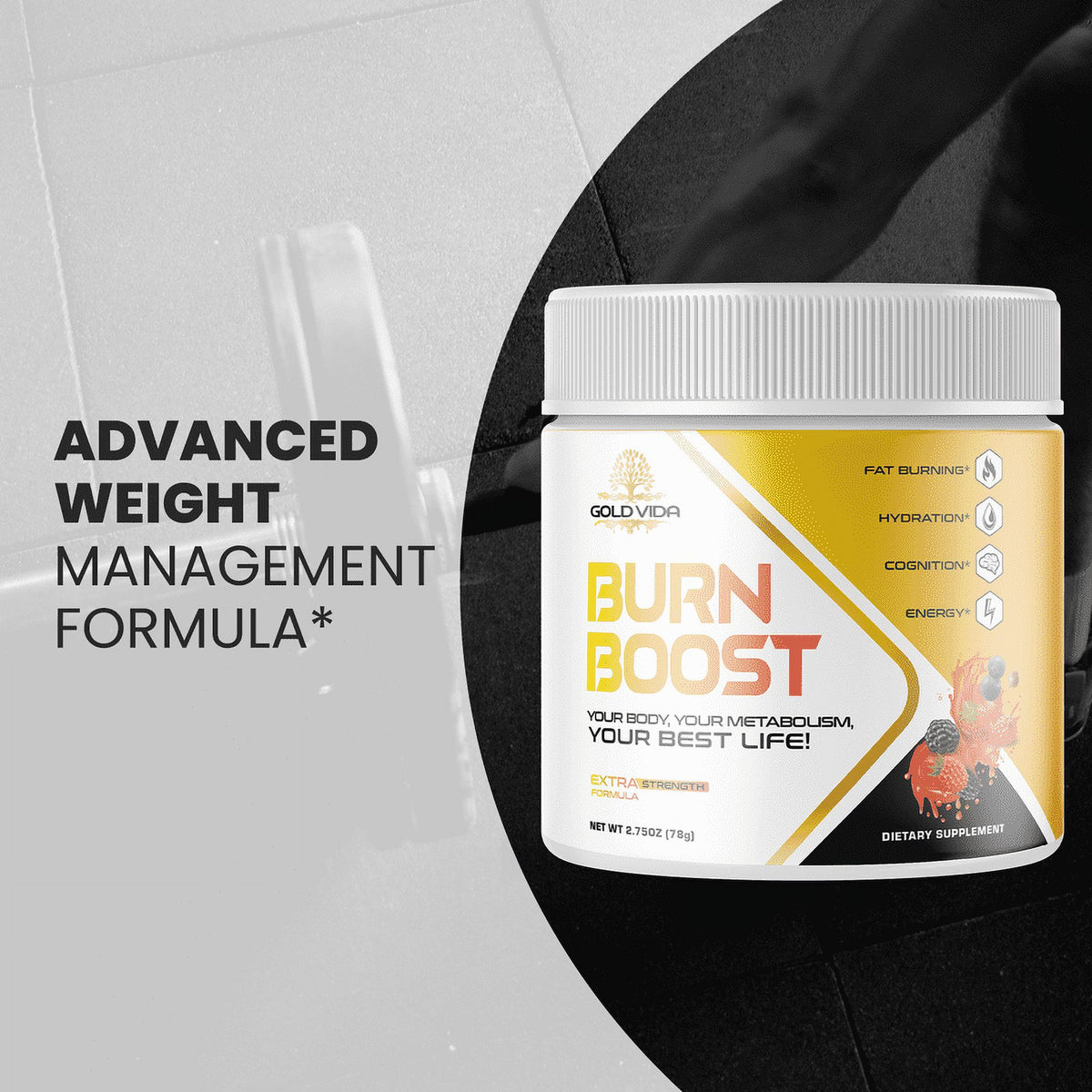 (3 Pack) Gold Weight Loss Dietary Supplement Powder D324