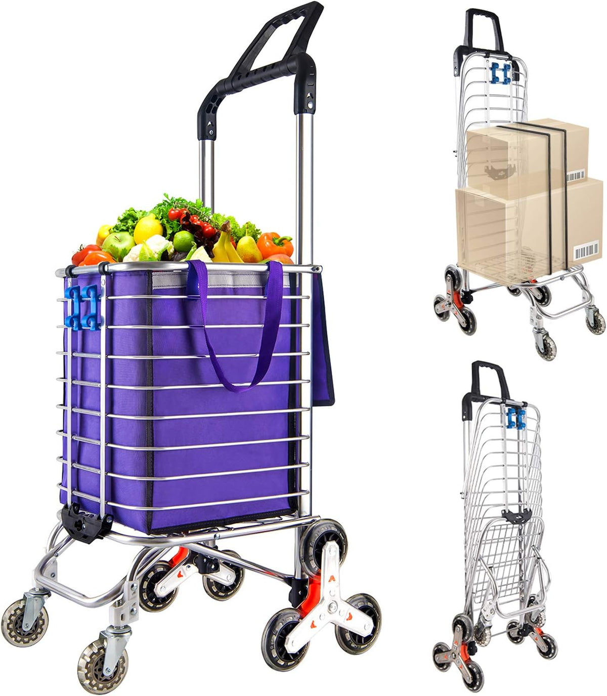 Portable 8 Wheels Stair Climbing Cart J6436