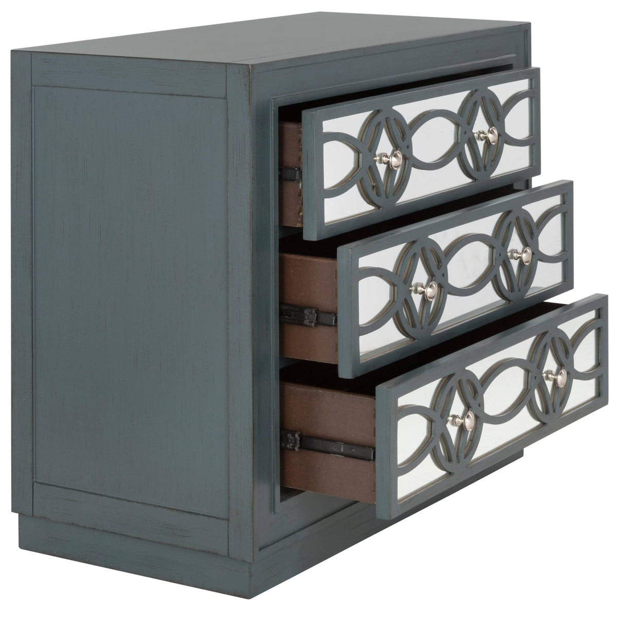 3 Drawer Steel Teal Chest W575600