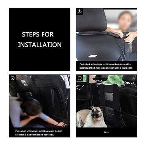 Padded Durable Nylon Dog Car Backseat Barrier W262448