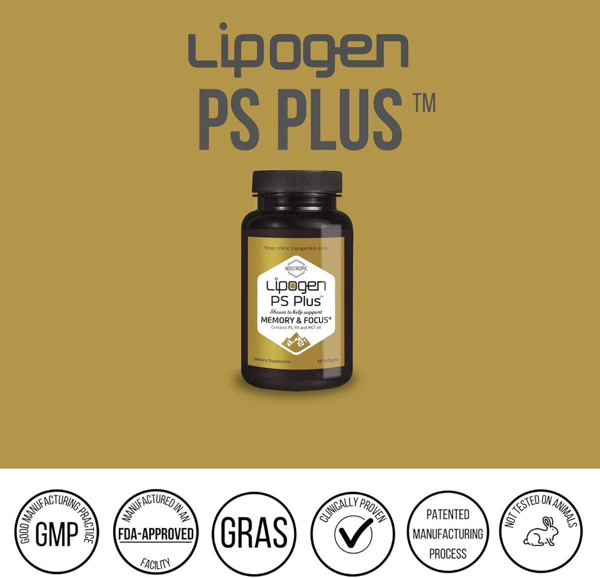 60 Softgels Memory Supplement Pack of 2 B56558