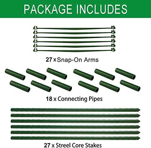 3 Packs Deformable 48inch Tomato Cages Plant Supports L530705