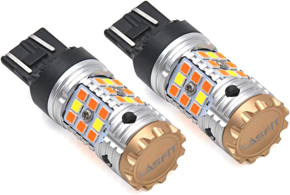 7443 Switchback LED Bulb 7444 7444NA Front Turn Signal Light White/Yellow Pack of 2 A443507