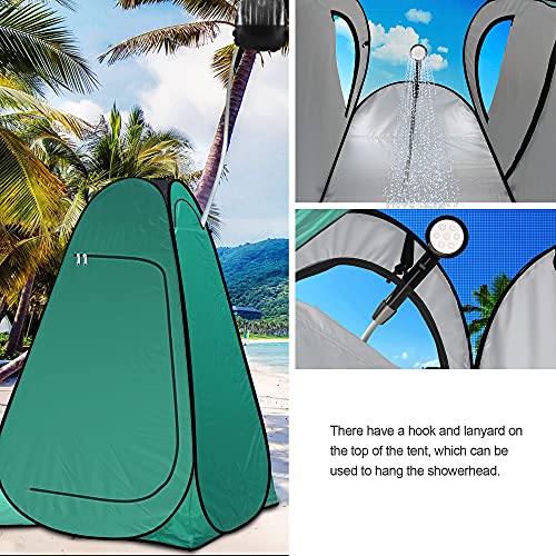 Pop-Up Privacy Tent Camping Portable Toilet Tent Outdoor Bathroom Changing Dressing Room Instant Privacy Shelters Extra-Tall UPF 50+ V8068