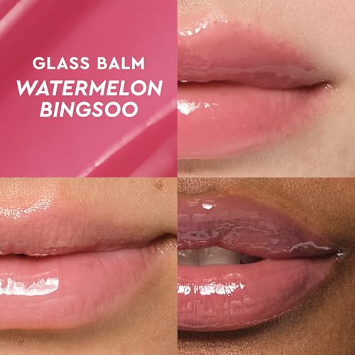 Mini Glass Balm Lip Treatment Set of 4 Vegan Lip Balms J27814