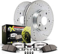Front Z26 Carbon Fiber Brake Pads with Drilled & Slotted Brake Rotors Kit G901531
