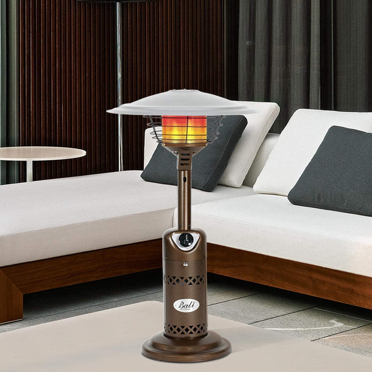 Patio Heater Gas Portable Tabletop Heater Propane with Adjustable Thermostat G57011