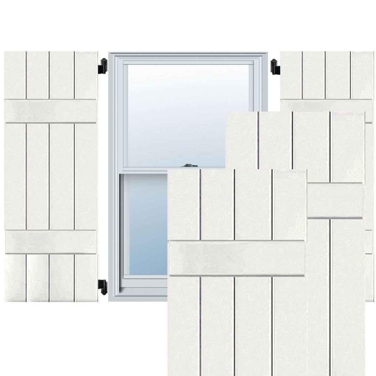 Real Wood Pine Board-n-Batten Shutters B861