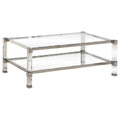 Silver Glass Coffee Table L416