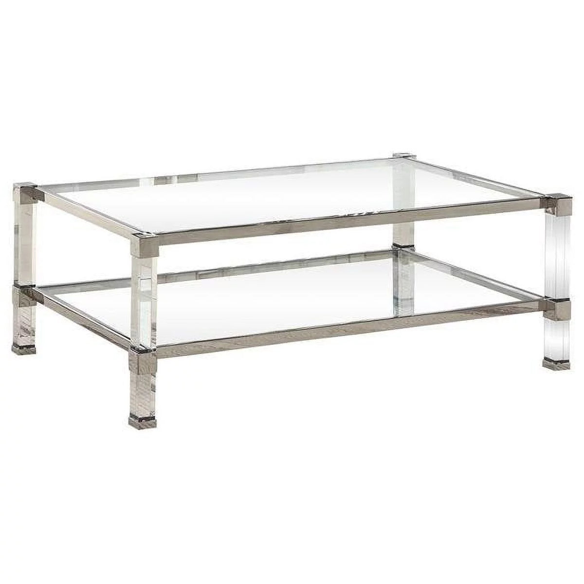 Silver Glass Coffee Table L416