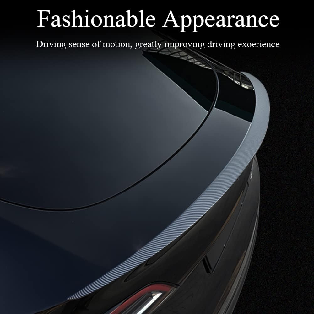 Matte Carbon Fiber Rear Trunk Spoiler W266506
