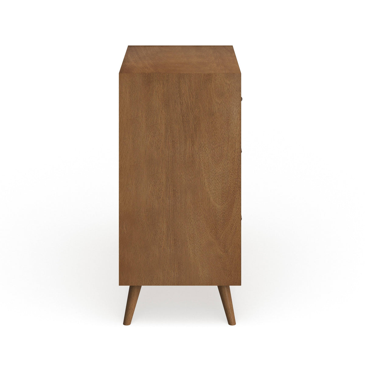 Brown Wood 3-Drawer Small Chest O476