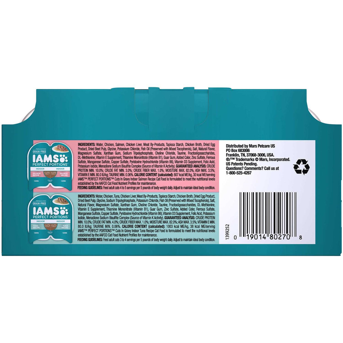 Grain Free Wet Cat Food Cuts in Gravy Tuna Recipe A236