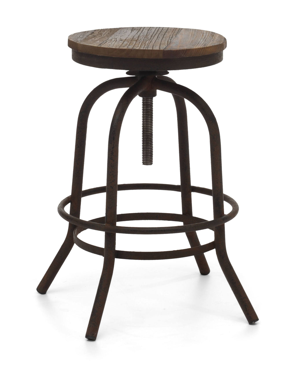 Distressed Natural Counter Stool I383