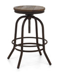 Distressed Natural Counter Stool I383