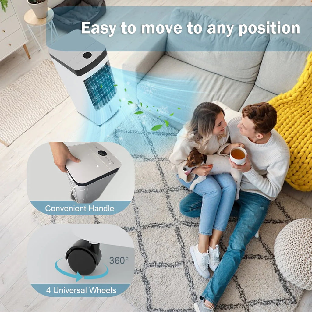 Portable Oscillating Evaporative Air Cooler with 3 Speeds J283067