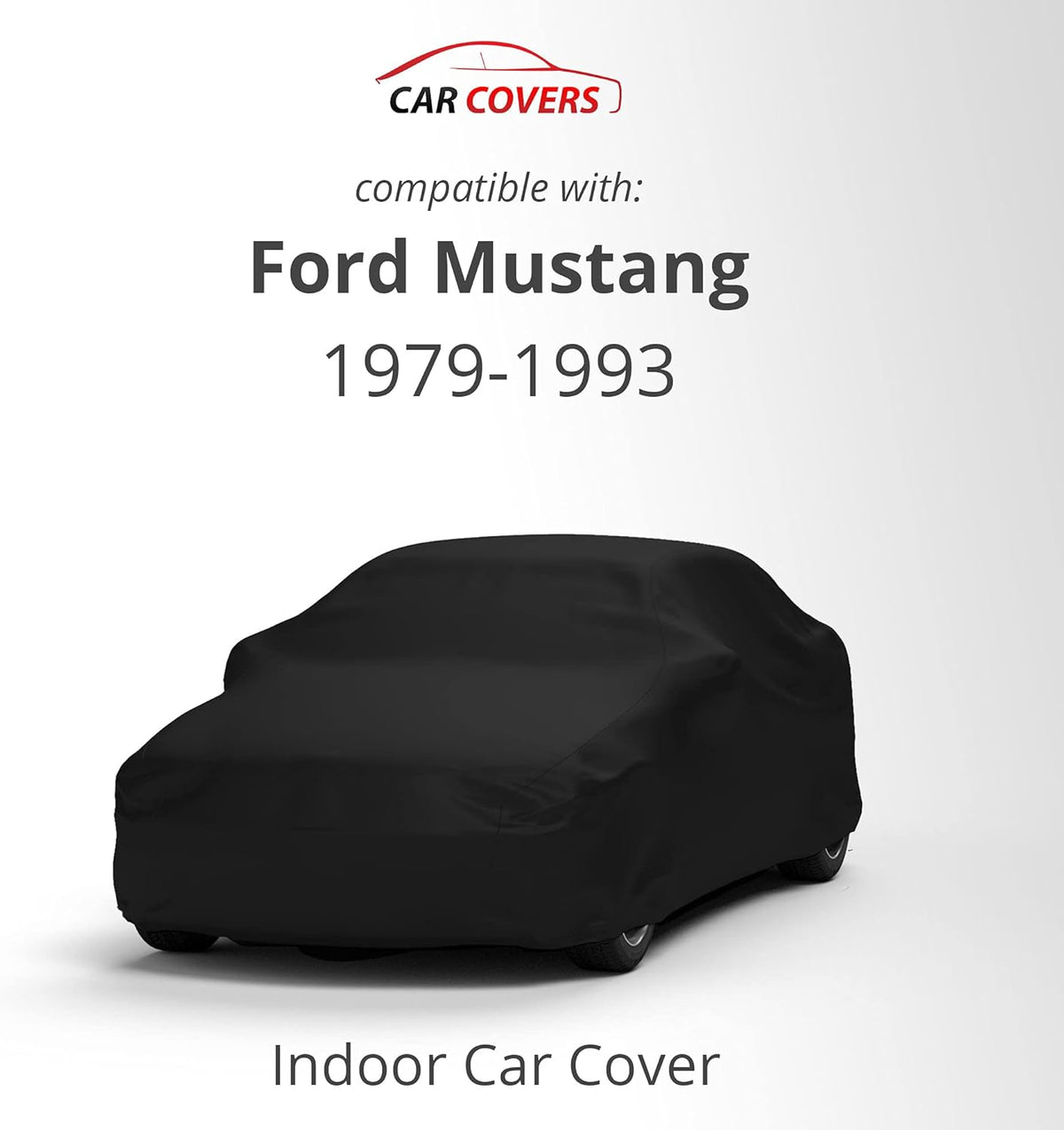 Black Satin Indoor Car Cover with Storage Bag P368176