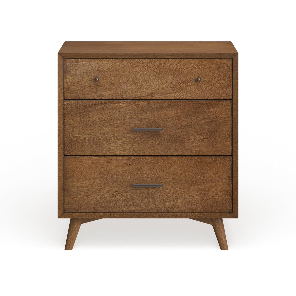 Brown Wood 3-Drawer Small Chest O476