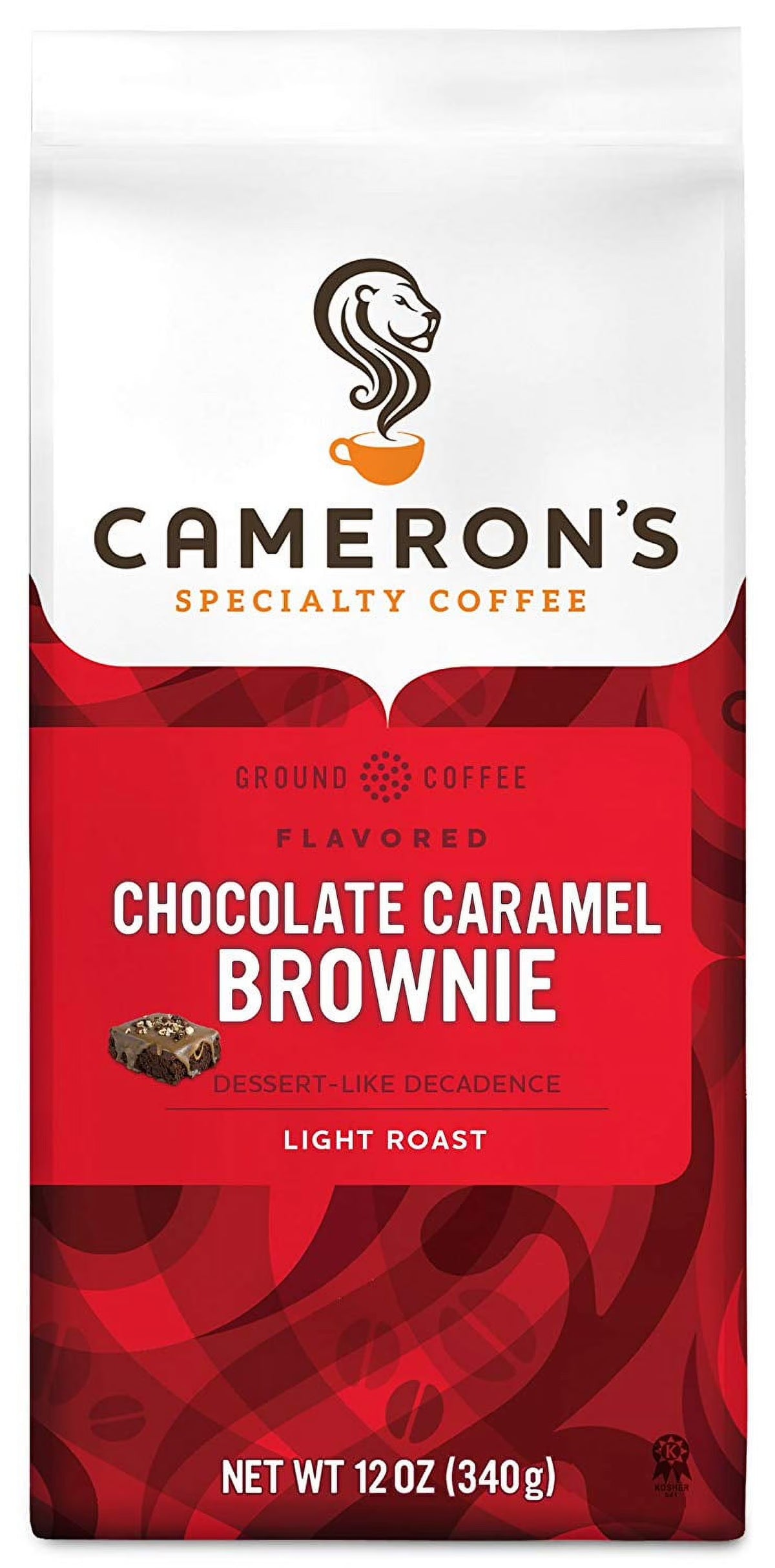 Chocolate Caramel Brownie Roasted Ground Coffee, 12 Ounce (Pack of 3) T413328