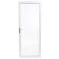White Fullview Aluminum Storm Door with Nickel Hardware L462