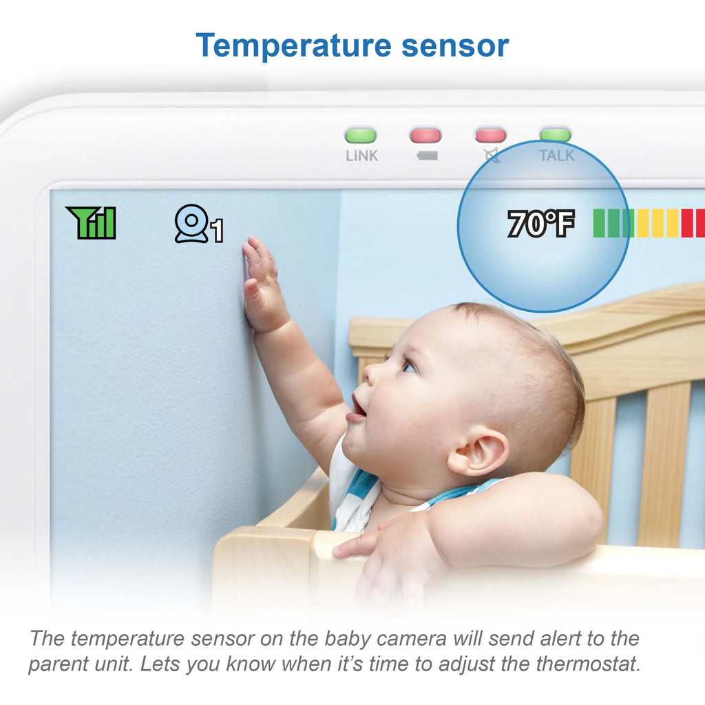 2 Camera 5" Video Baby Monitor with Pan Scan and Night Light Z118191