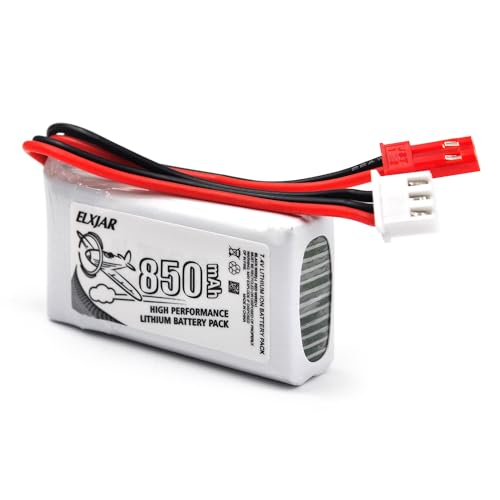 7.4V 850mAh LiPo Battery with JST Plug I1399