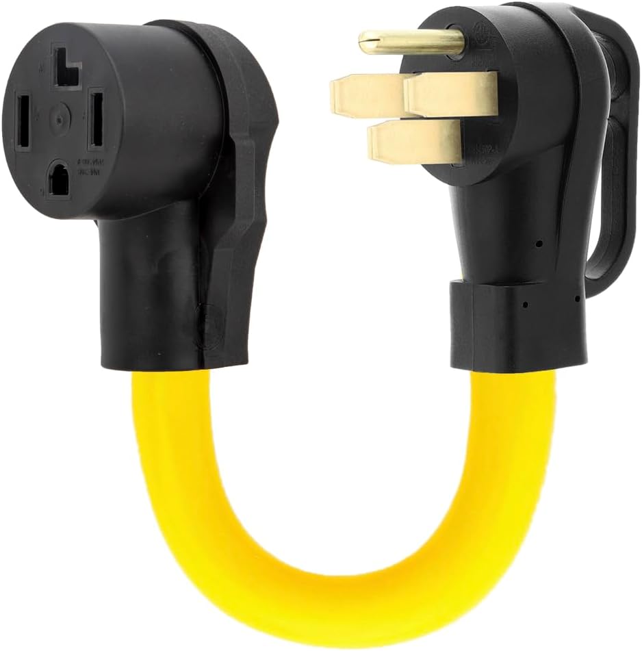 14-50P to 14-30R Adapter Cord, 50Amp to 30Amp Dryer Power Adapter Cable, 1 Foot Z926082
