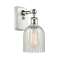 White and Polished Chrome 1 Light Sconce E381856