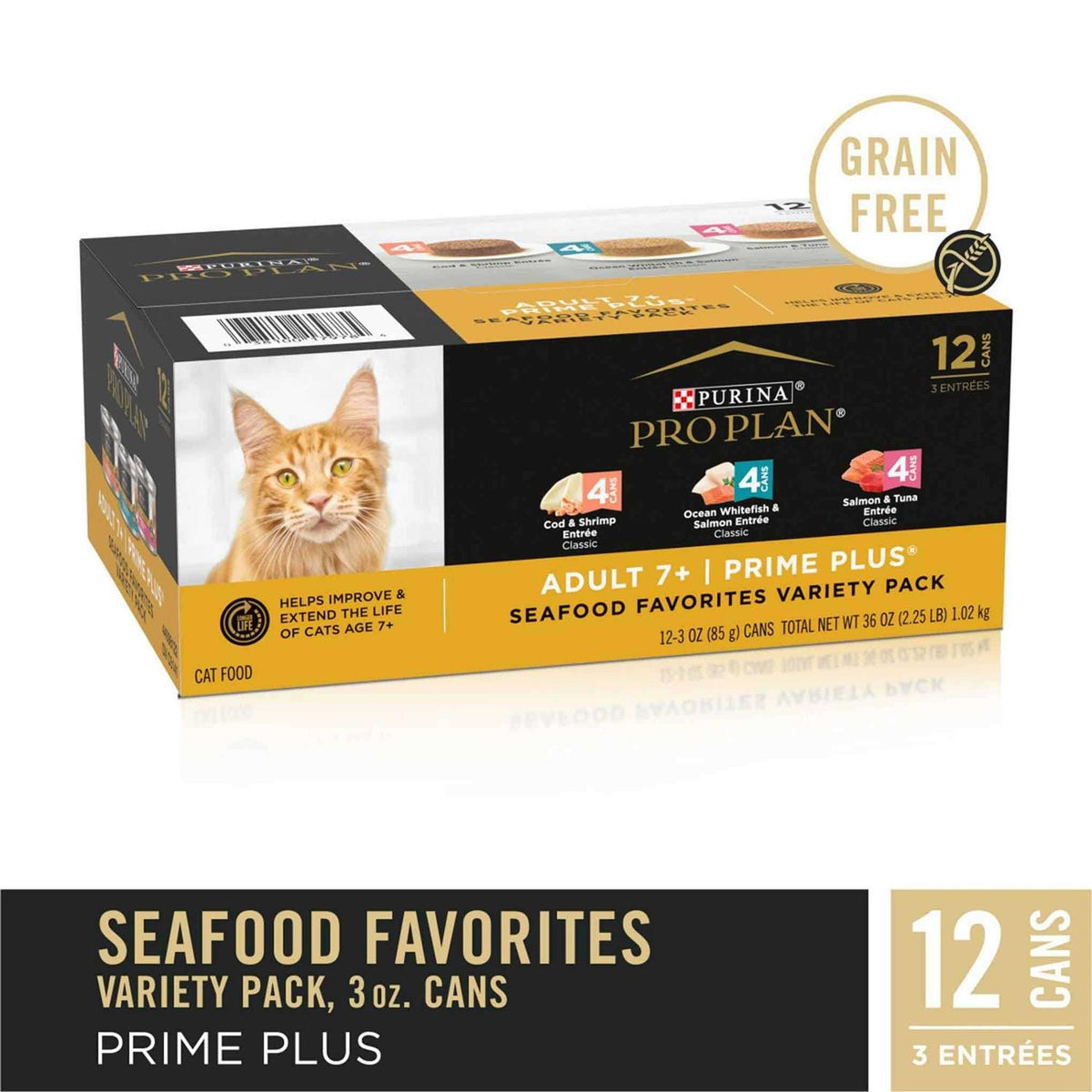 Grain-Free Senior Pate Wet Cat Food Variety Pack Q952997