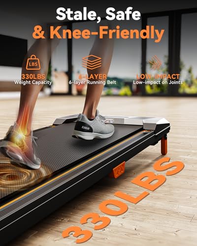 Compact Under Desk Treadmill with Remote Control P6425