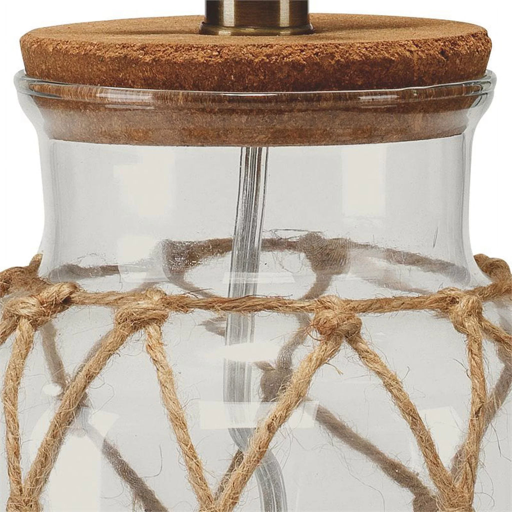 Rope and Glass Table Lamp J2131