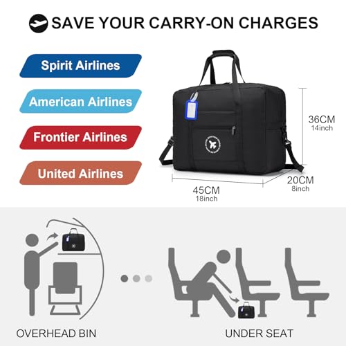 Black 18x14x8 Inch Travel Duffel Bag K152