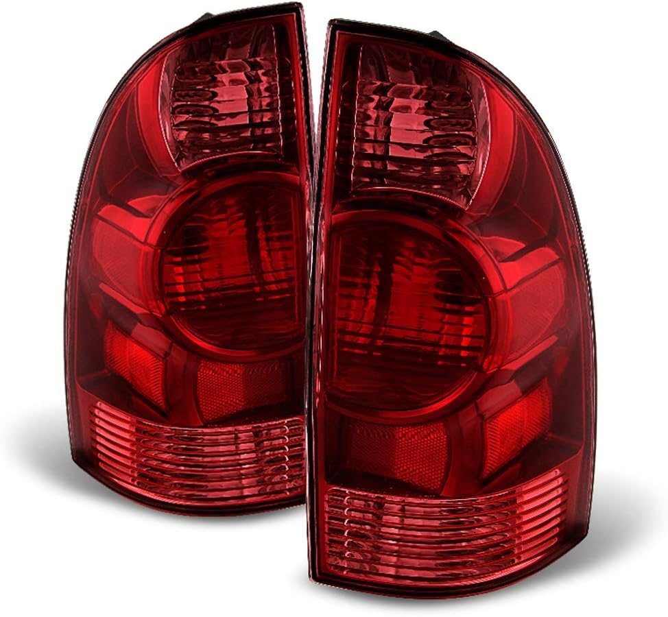 Red Smoked Tail Lights Brake Lamp Replacement Pair Set D96575