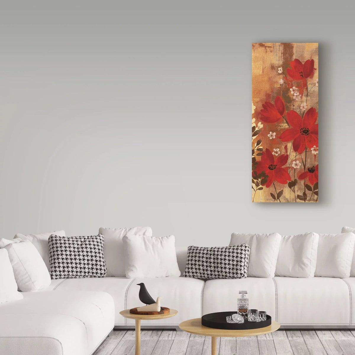 Floral Symphony Red I Canvas Art K9715