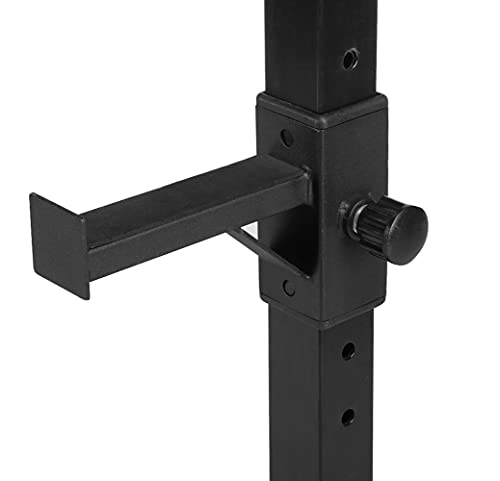 Pair of Adjustable Solid Steel Squat Rack Stands B54638