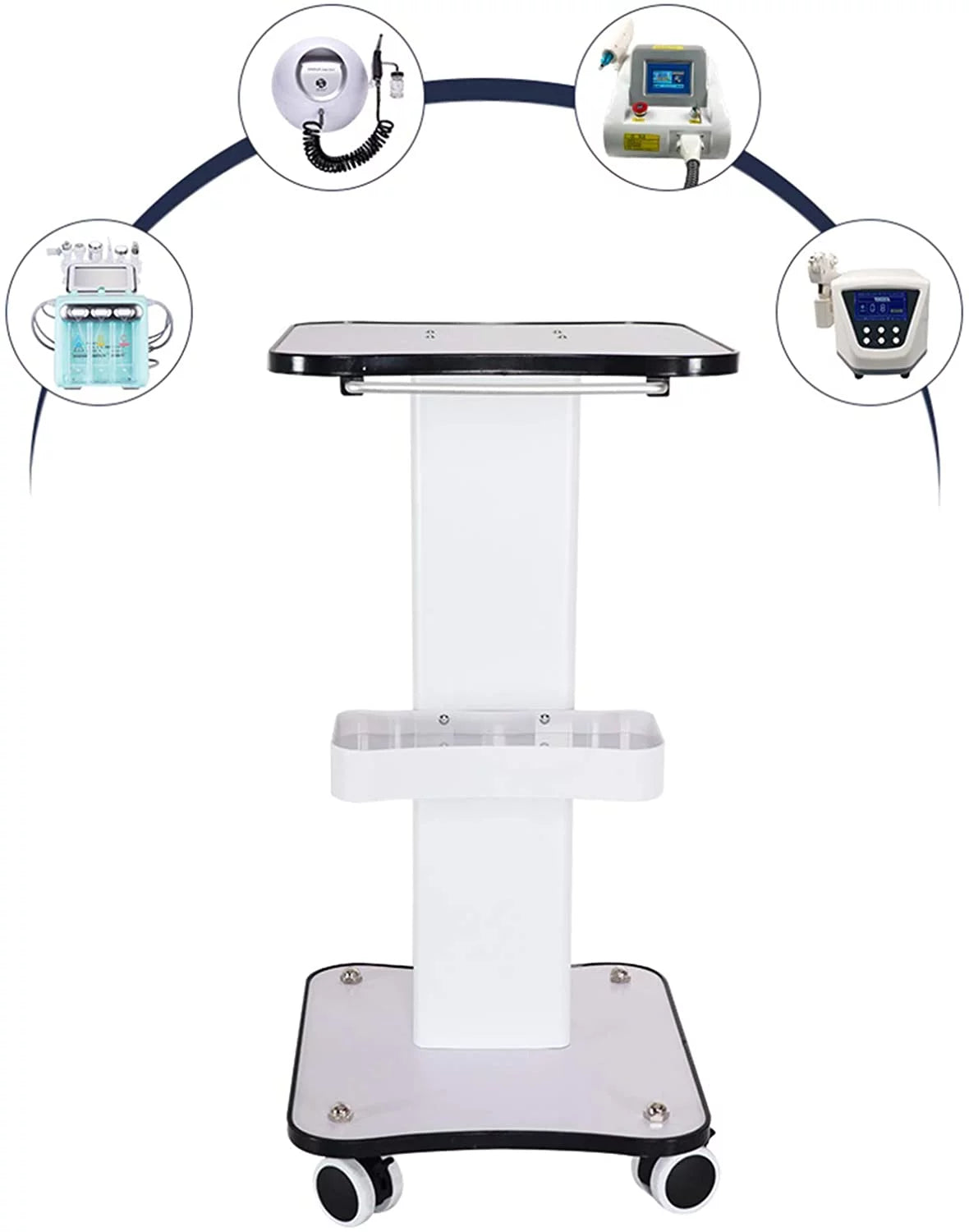 3 Tier Rolling Cart with Wheel E665