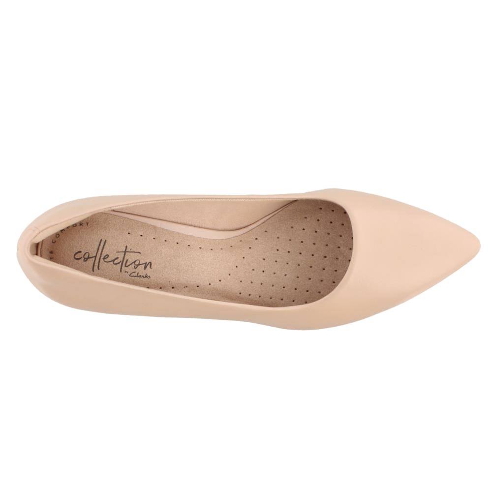 Leather Pumps, Size 7 Medium, Nude E4193