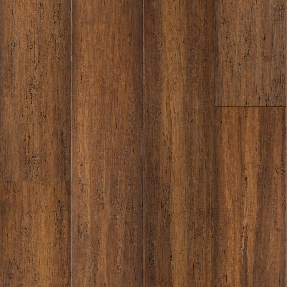 5-1/8-in Wide x 9/16-in Thick Bamboo Bourbon Barrel Distressed Solid Hardwood Flooring K21426