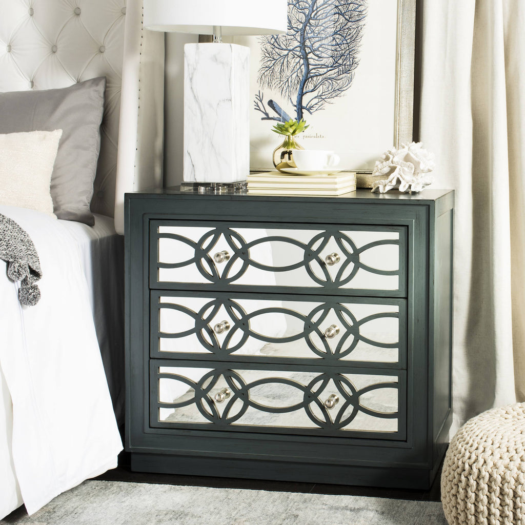 3 Drawer Steel Teal Chest W575600