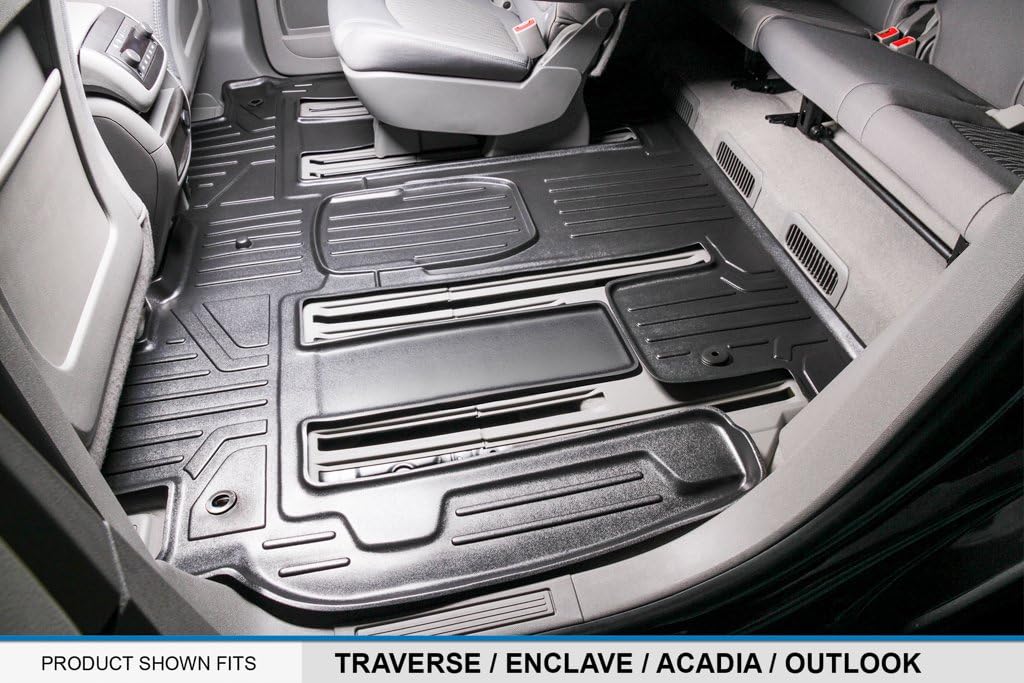 Black 2 Row Floor Mat Liner Set M4905