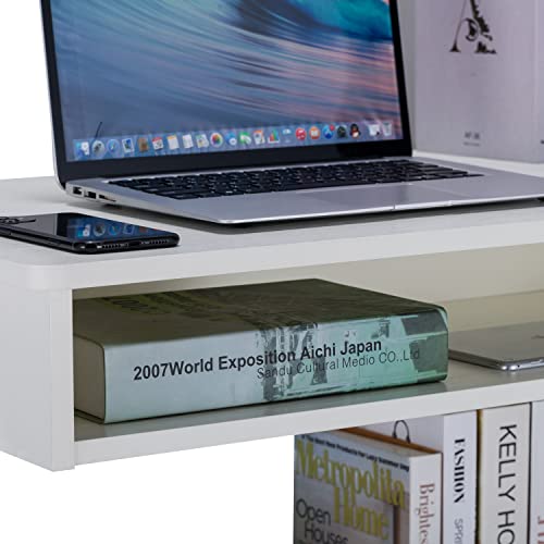 White W31.5*D19*H29.5 Wood Corner Desk Y63012