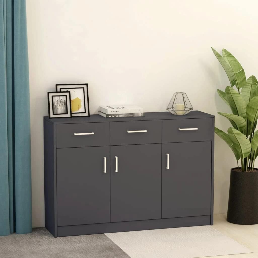 Black Chipboard Sideboard R73026