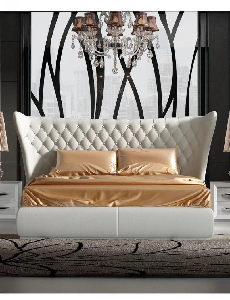 Queen Eco-Leather Bed Q644554