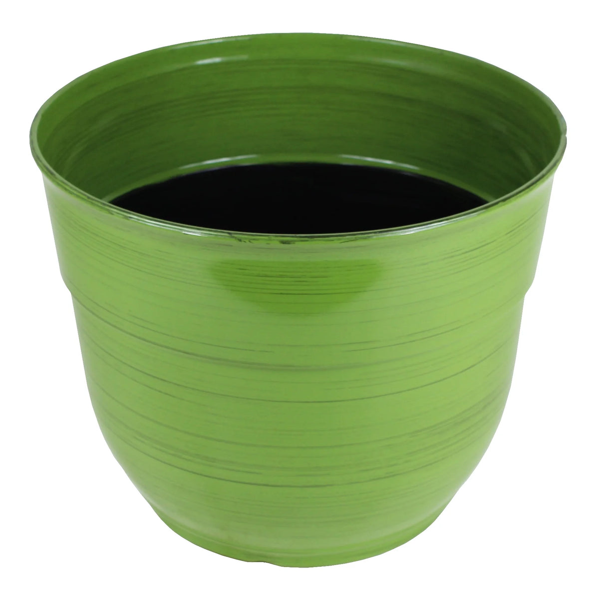 Dark Green 15" Glazed Plastic Planter M9038