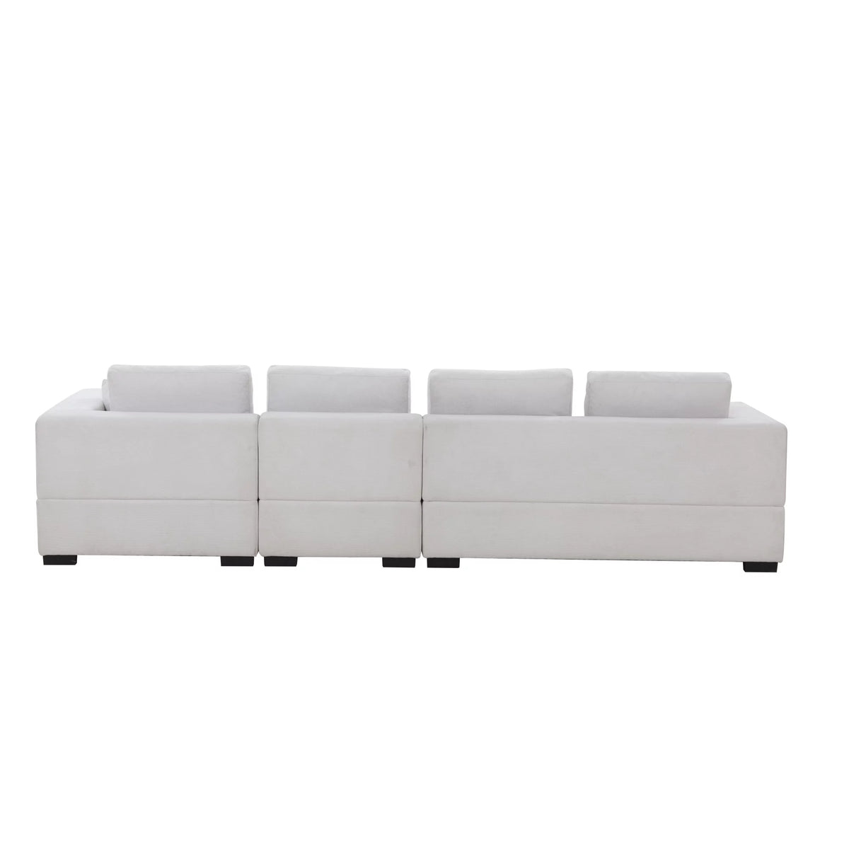 134'' Beige L-Shape Sectional Sofa Q11576
