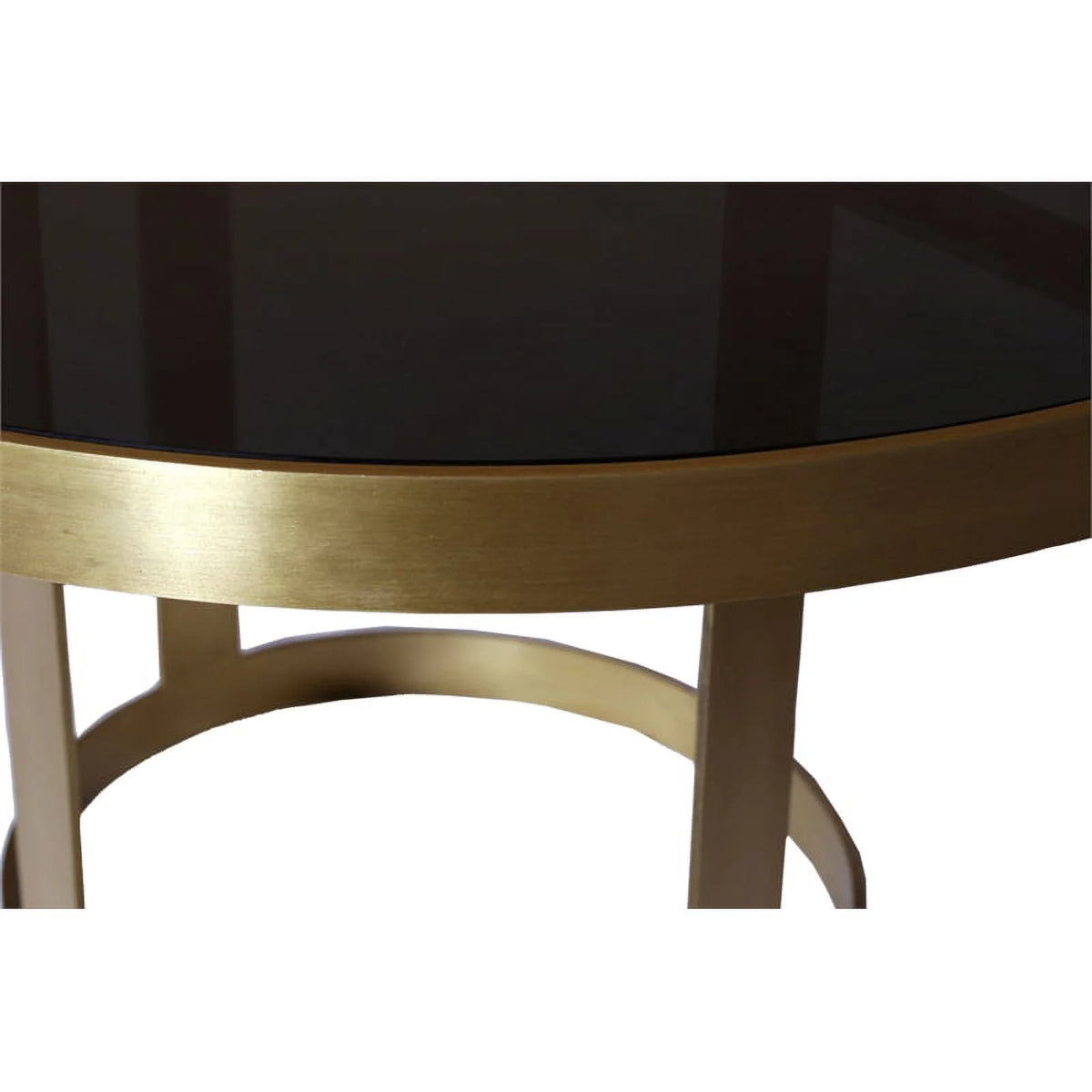 Metallic Gold Glass Top Cocktail Table D433