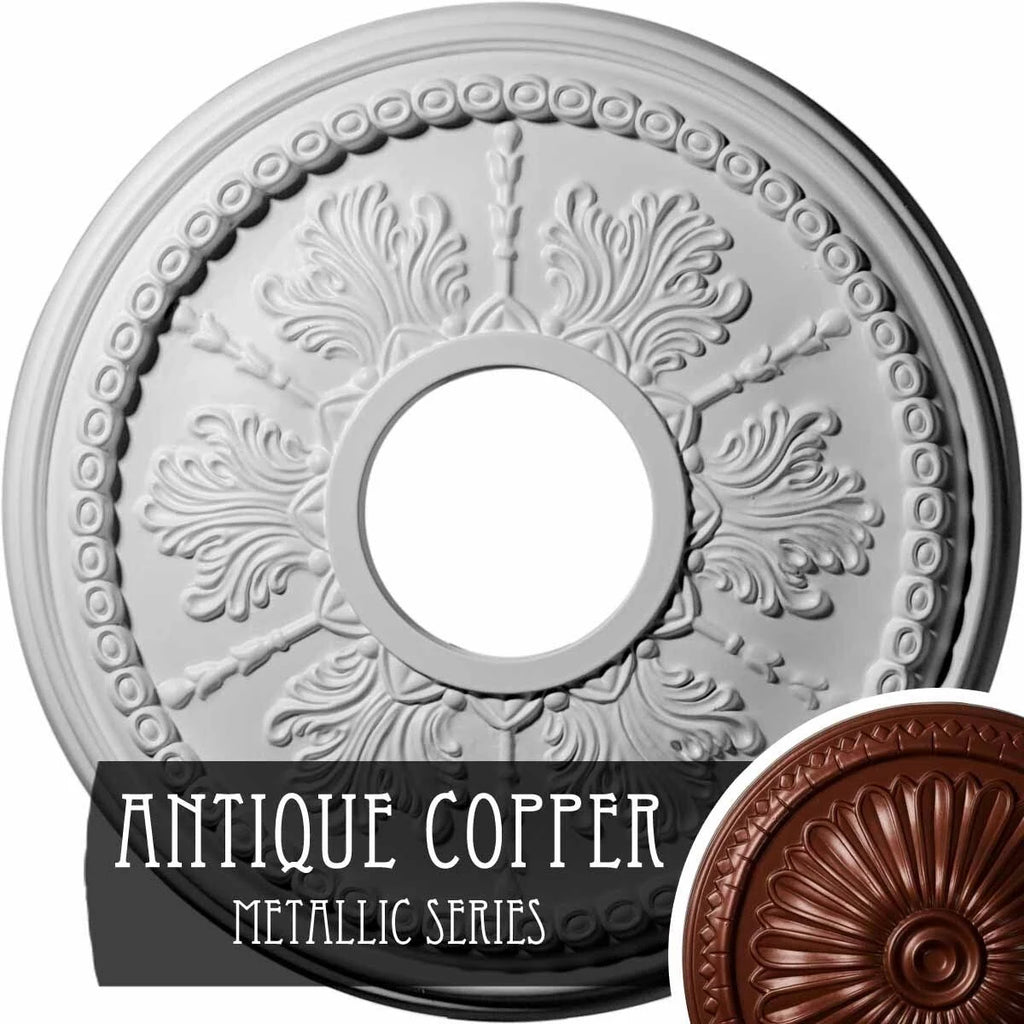 Tirana Ceiling Medallion, Hand-Painted Rich Gold R144670